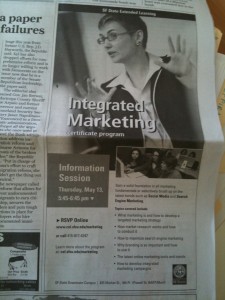 Integrated Marketing Program Ad