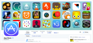 Apple App Store Twitter banner