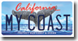 My Coast California License Plate