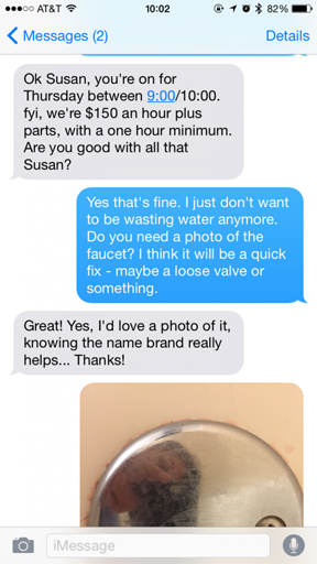 Power of Help 1 SMS conversation