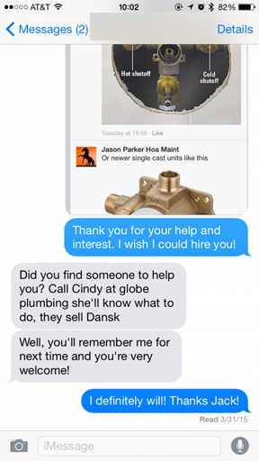 Power of Help 4 SMS conversation